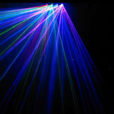 sound active RGBP 4 lens dmx dj laser light